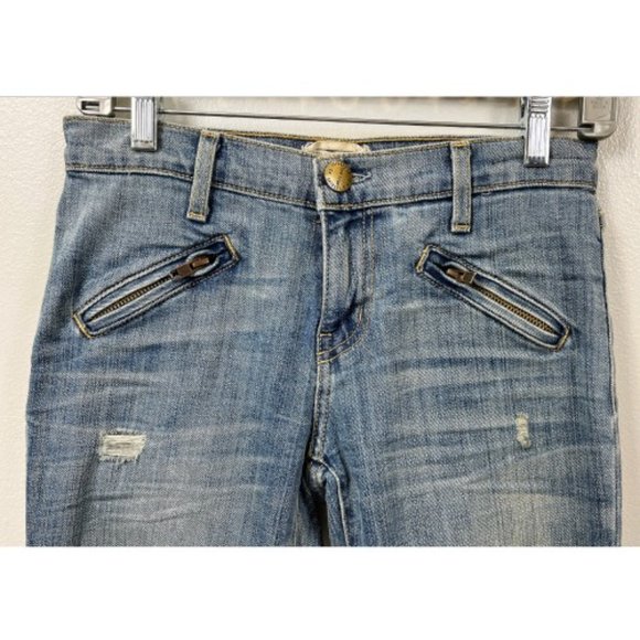 NWT CURRENT ELLIOTT SILVERLAKE ZIP SKINNY JEANS  26 - Picture 3 of 9